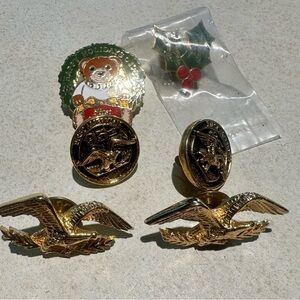 FIRST AMERICAN TITLE INSURANCE Six lapel/ hat pins. Perfect for collectors.